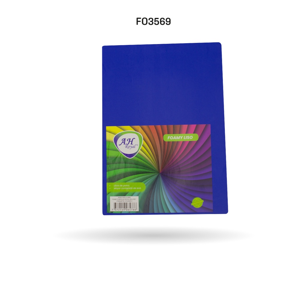 FOAMY PLIEGO AH ROYAL AZUL REY X 10 UNDS [AH50100515-3569-AH50100515-PAC40241-3569]