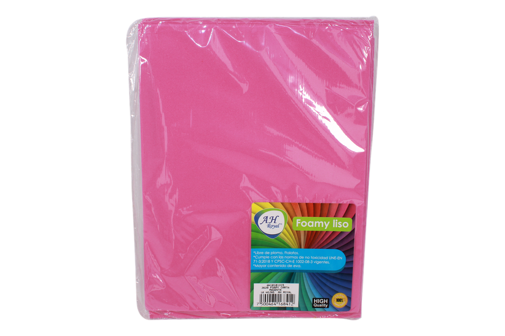 FOAMY CARTA AH ROYAL MAGENTA  X 10 UNDS [AH10101315-PAC40276-3639]