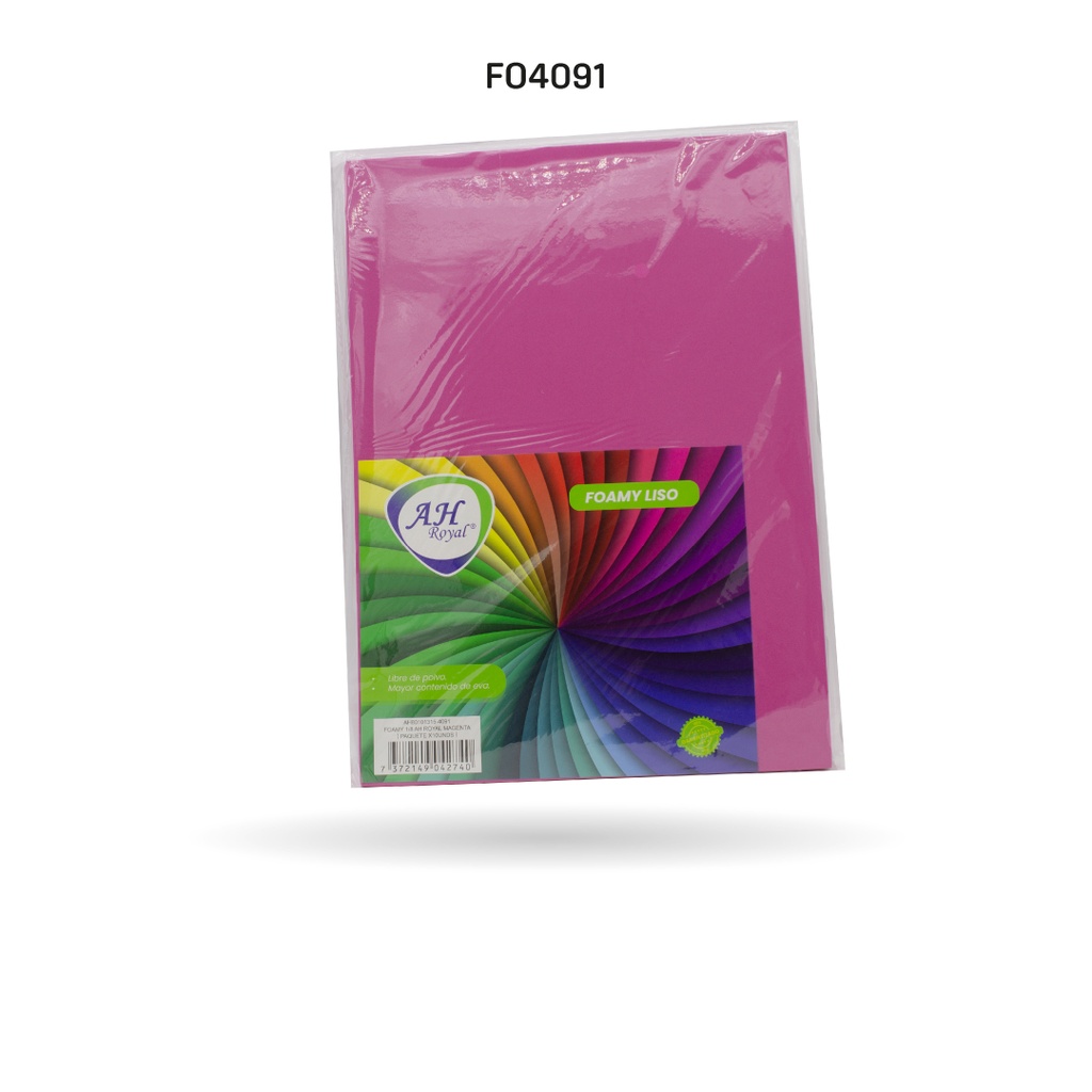 FOAMY 1/8 AH ROYAL MAGENTA X 10 UNDS [AH80101315-4091-AH80101315-PAC40279-4091]