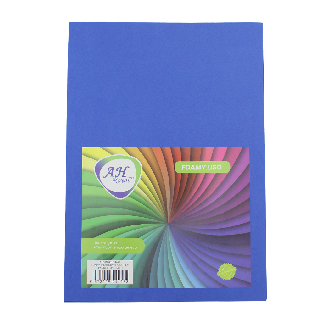 FOAMY 1/8 AH ROYAL AZUL REY X 10 UNDS [AH80100515]