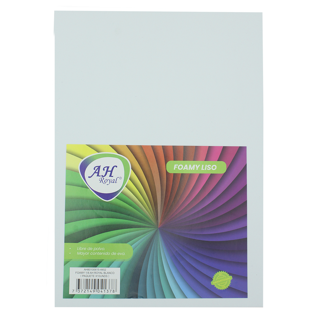 FOAMY 1/8 AH ROYAL BLANCO X 10 UNDS [AH80100615-4452-AH80100615-HN121]