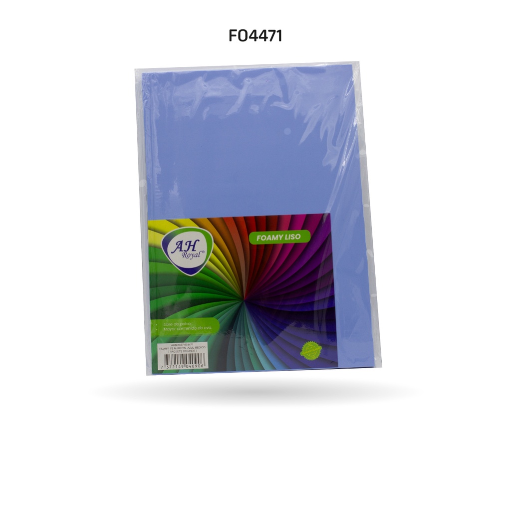 FOAMY 1/8 AH ROYAL AZUL MEDICO X 10 UNDS [AH80103715-4471-AH80103715]