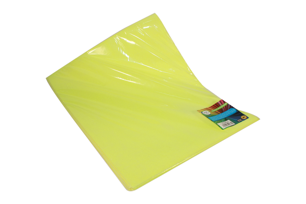 FOAMY 4 CARTAS AH ROYAL ESCARCHADO CANARIO CRISTAL X 10 UNDS [AH29101815]