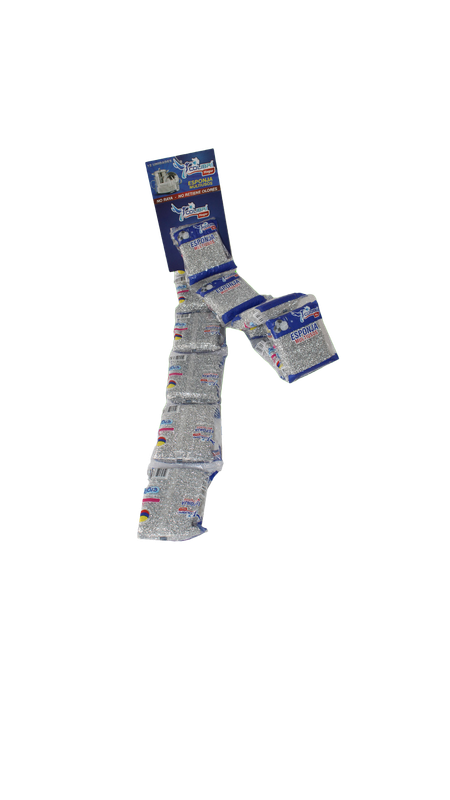 ESPONJA MULTIUSOS COLIBRI PLATEADA X12 []