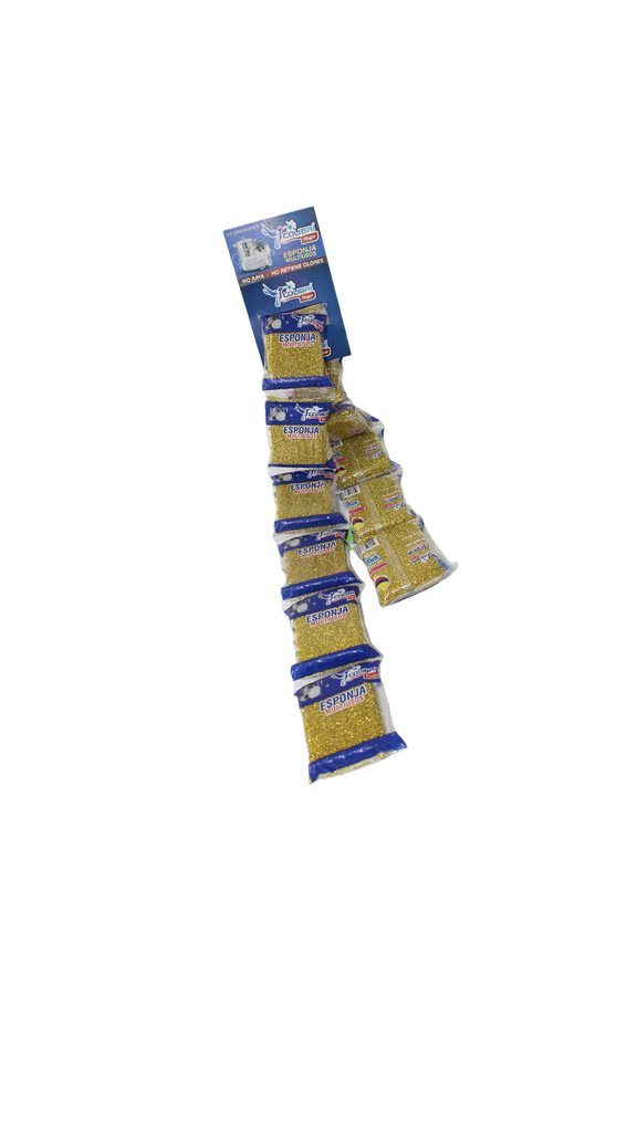 ESPONJA MULTIUSOS COLIBRI DORADA X12 []