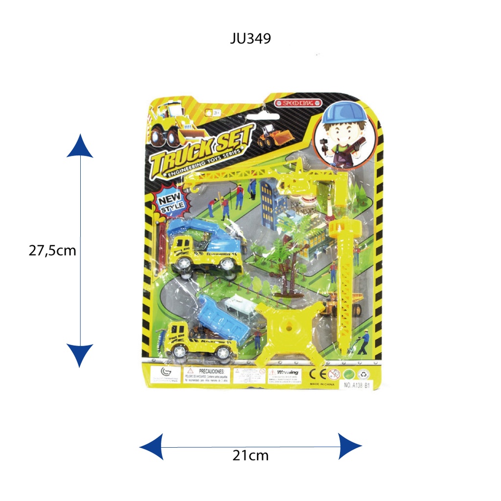 SET VEHÍCULOS DE CONSTRUCCION Y GRUA [FCJ0593084]