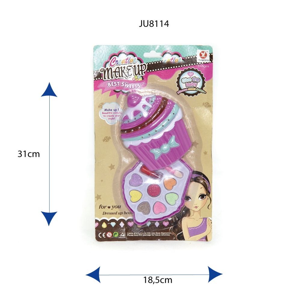 SET DE MAQUILLAJE FIGURA PASTELITO [D8721-2 / YS960205]