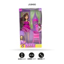 MUÑECA CON SILLA COMEDOR BEBE Y TETERO GRANDE DE 11.5 PULGADAS [196]