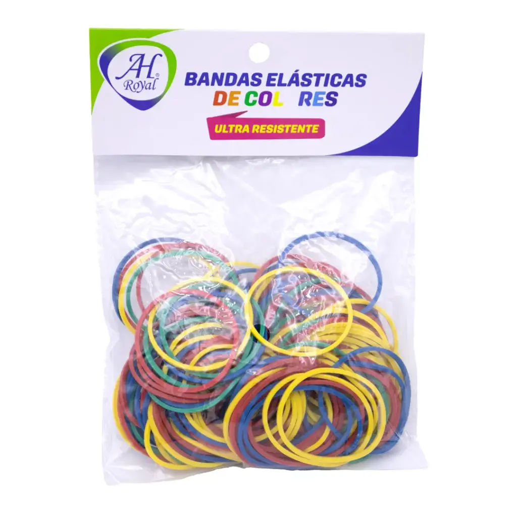 BANDAS DE CAUCHO AH ROYAL COLORES BOLSA [PAC50136-3550]