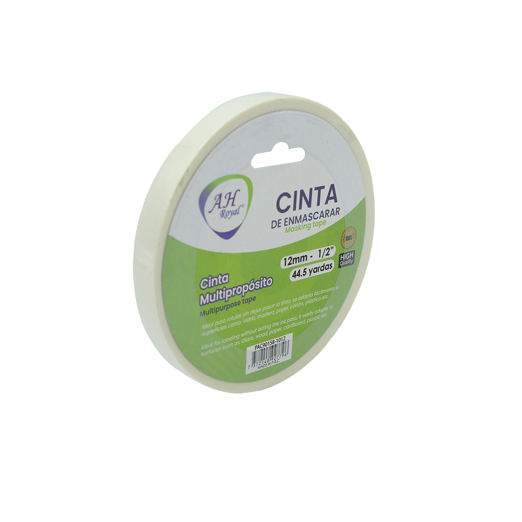 CINTA AH ROYAL ENMASCARAR 12mm x 1/2" x 40 mts [PAC90158-1012]