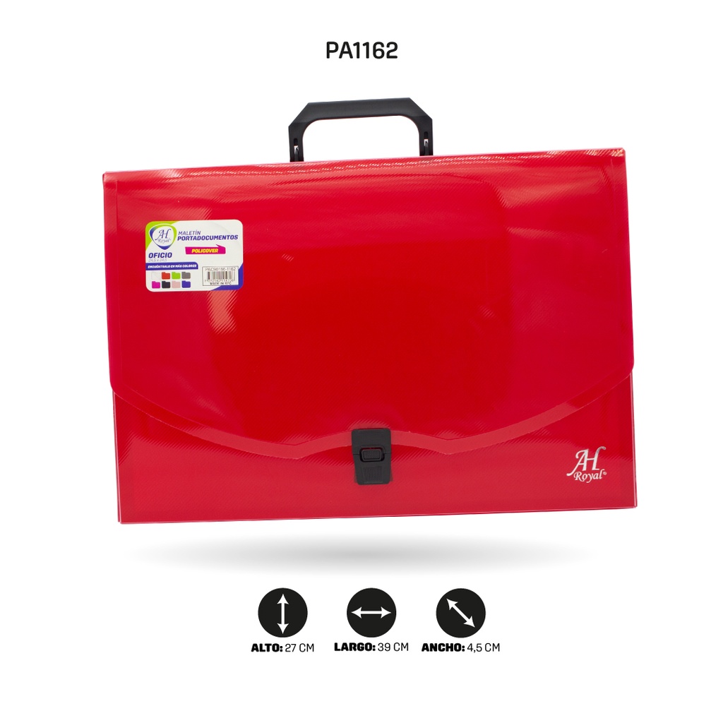MALETIN AHROYAL PORTADOCUMENTOS  EXTRA OFICIO  27x39x4,5 cms de ancho POLICOBER [PAC4093-1162]