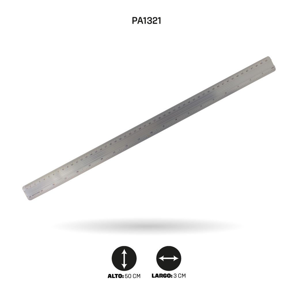 REGLA METALICA GRANDE X 50CM [PAC10042-1321]