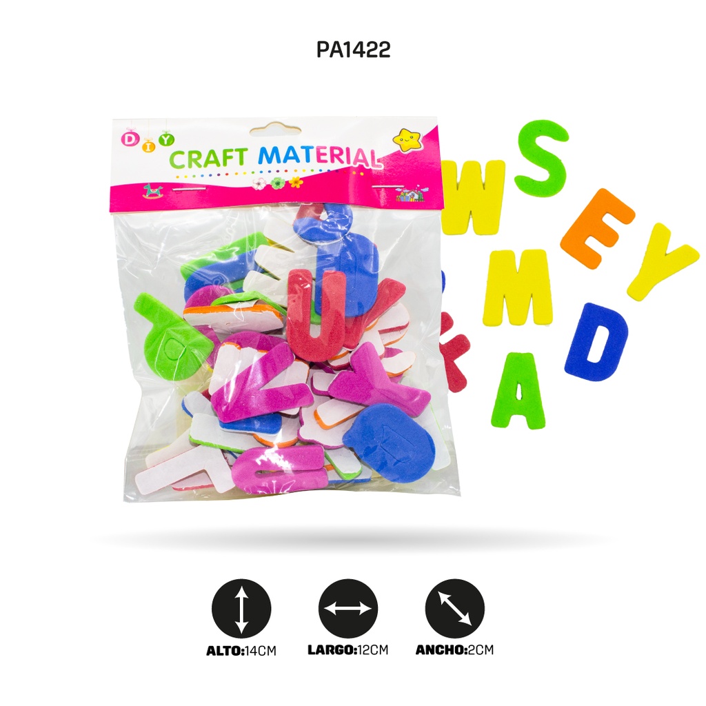 FIGURA EN FOAMY LETRAS EN BOLSA [PAC20169-1422-PAC20169]