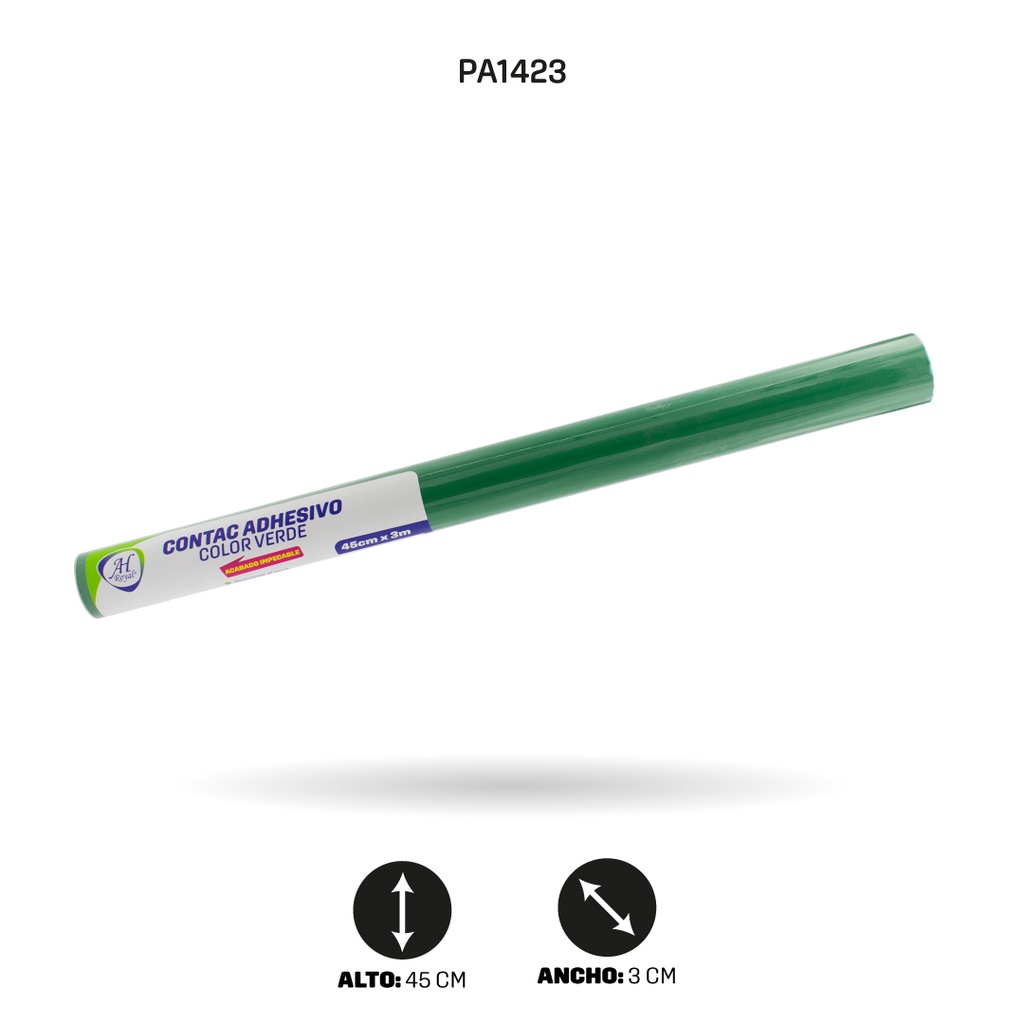 PAPEL CONTAC AH ROYAL VERDE  DE 3 mts x 45 cms [PAC3697-1423]