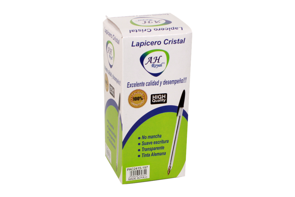 BOLIGRAFO AH ROYAL CRISTAL  NEGRO X1 []