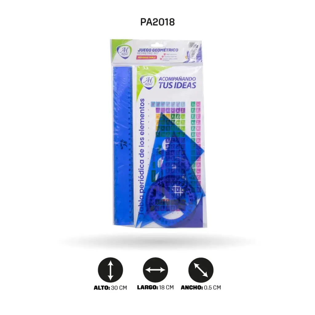 JUEGO GEOMÉTRICO AH ROYAL CON TABLA PERIÓDICA [PAC2136-2018-PAC10045]