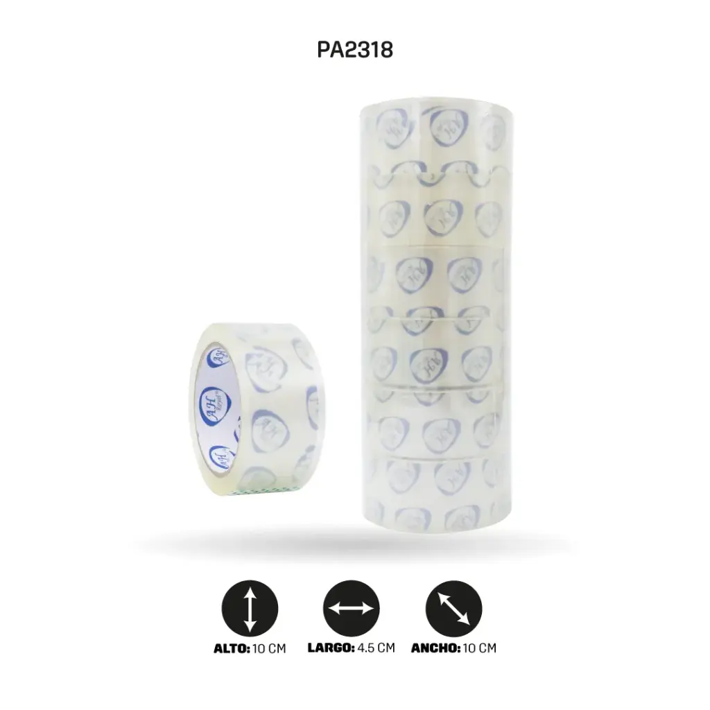 CINTA AMARILLA ANCHA 45 mm x 45 mic x 72 mts [PAC3667-2318][PAC3660]