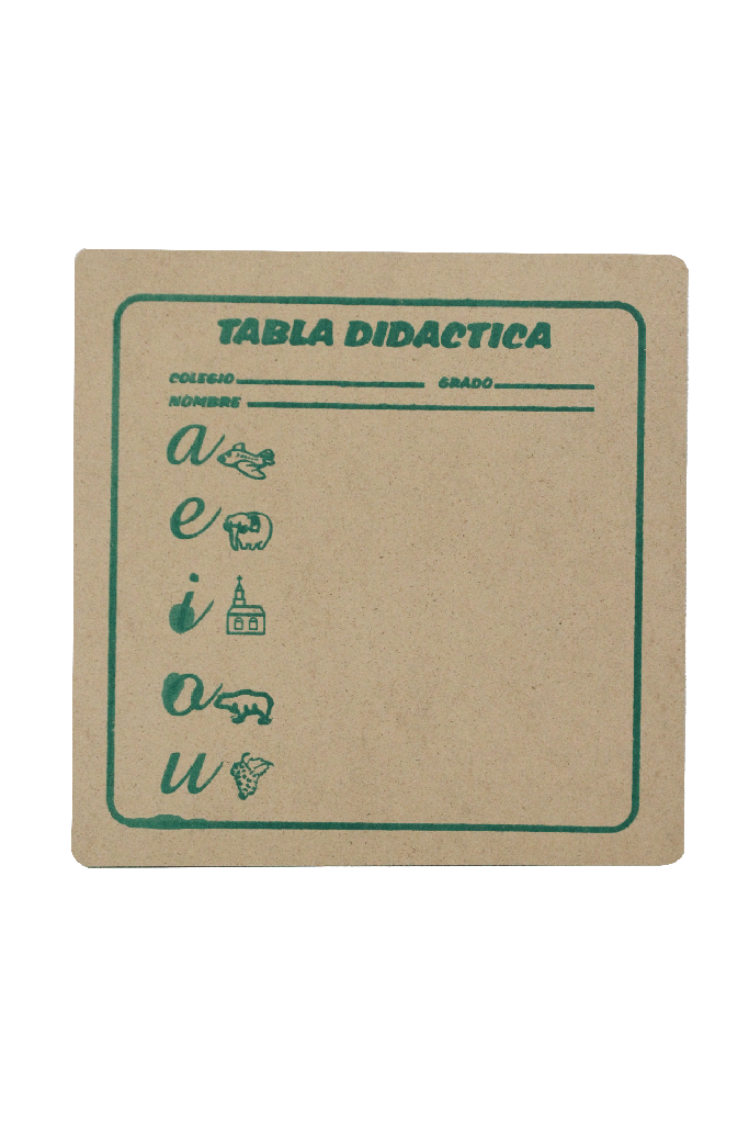TABLA NACIONAL PARA PLASTILINA - CAJA X 200 [0]