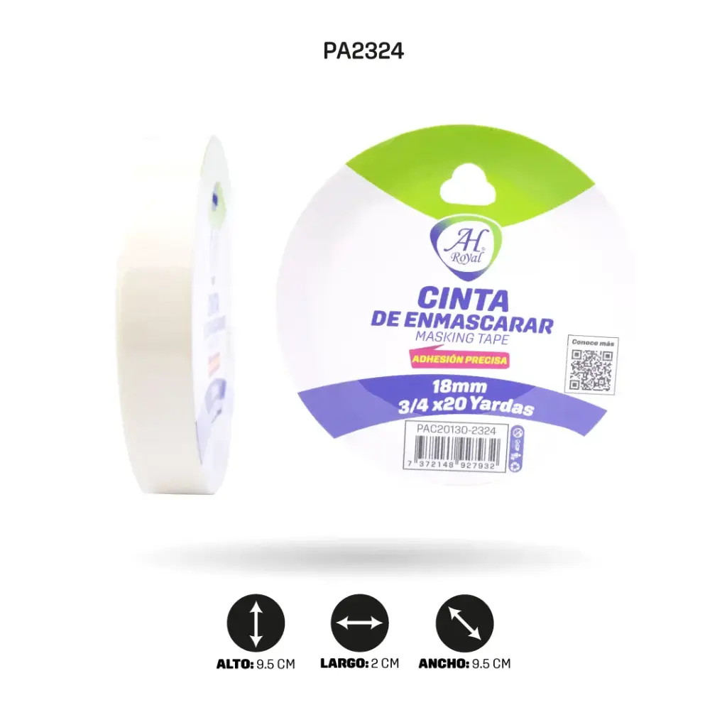 CINTA AH ROYAL ENMASCARAR  3/4" (18mm) x 20yd [PAC20130-2324][PAC6817]