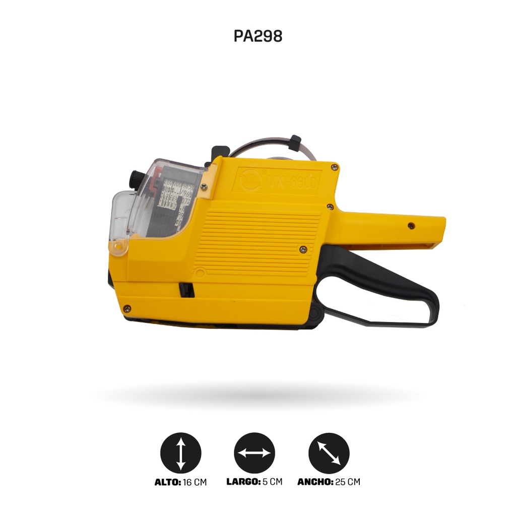 TIQUETEADORA AHROYAL DOBLE CARRIL 6600 NUMERO-NUMERO [PAC4880-298]