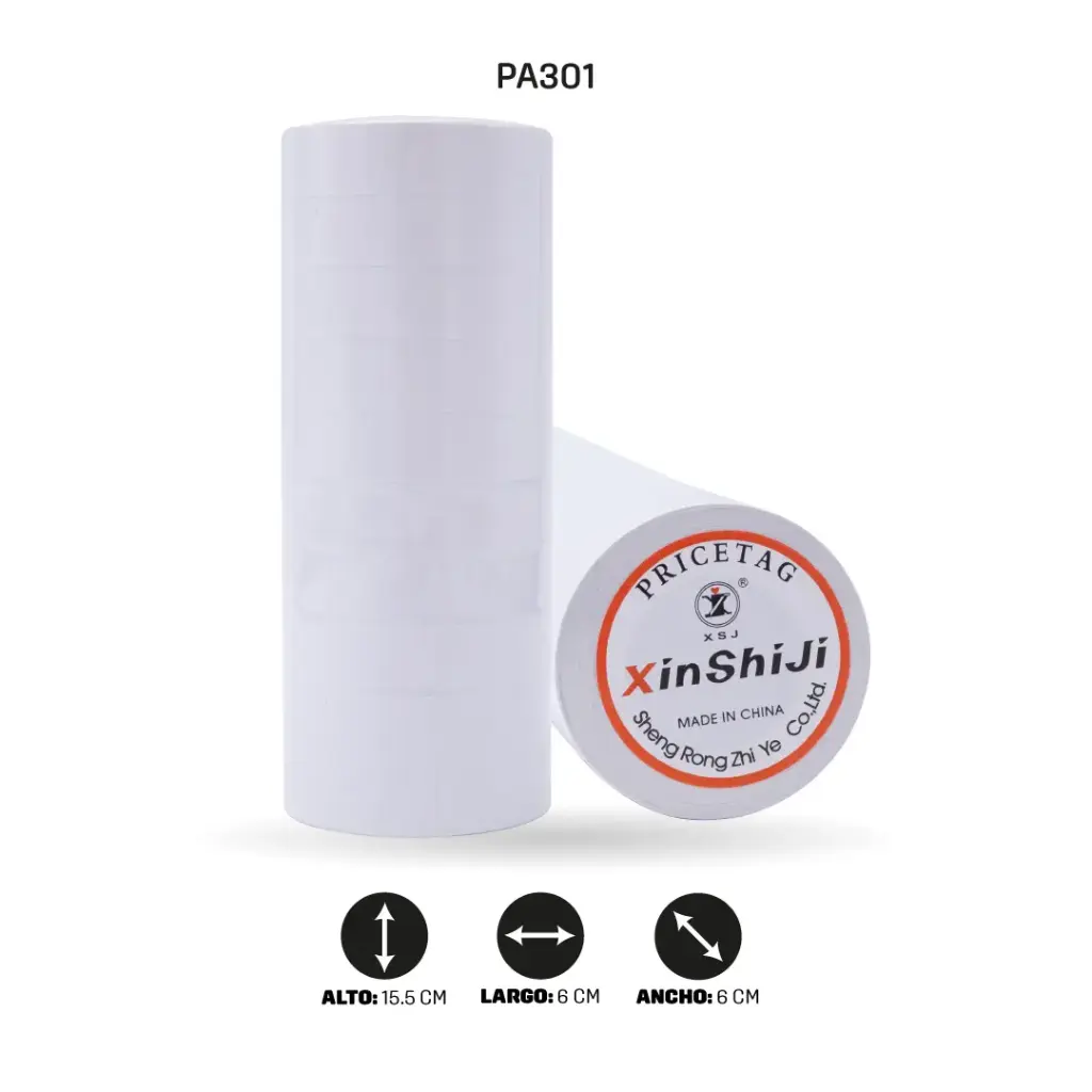 ROLLO TIQUETEADORA X 500 STICKER DOBLE CARRIL 6600 [PAC4480-301]