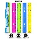 REGLA PLASTICA COLORES SURTIDOS X 30CM DISPLAY X 48 [PAC60013-338]