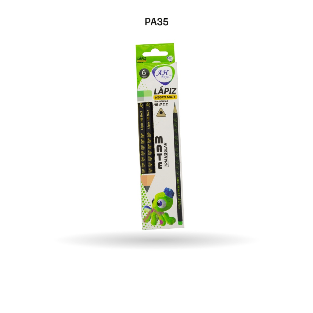 LAPIZ AH ROYAL NEGRO HB # 2 CAJA X 6 UND [PAC3173/2511]
