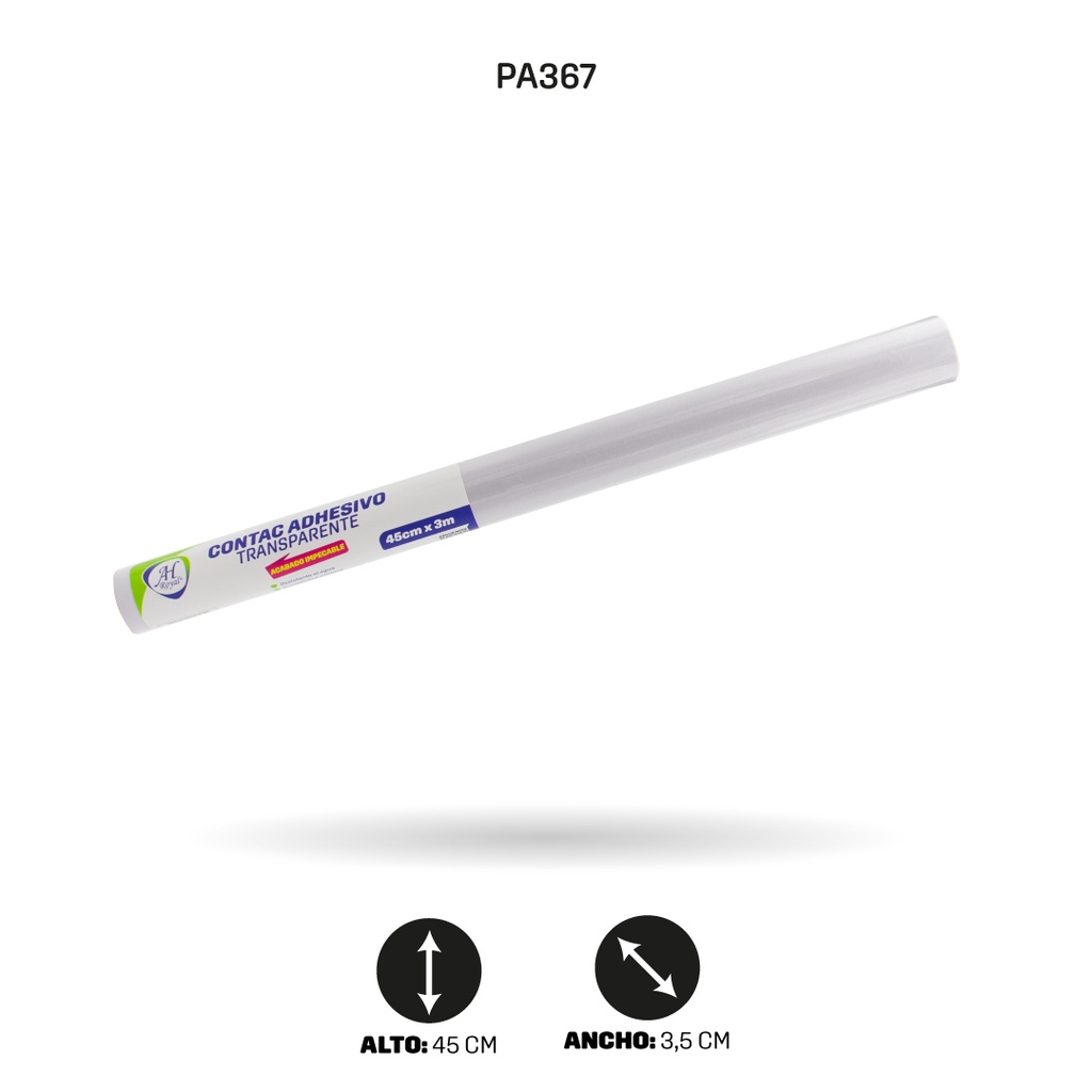 PAPEL CONTAC AH ROYAL TRANSPARENTE 45CM X 3MT [PAC3736-367]