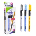 BOLIGRAFO AH ROYAL BORRABLE  NEGRO CON ANTIDESLIZANTE [PAC4551-PAC2209] DISPLAY X 12
