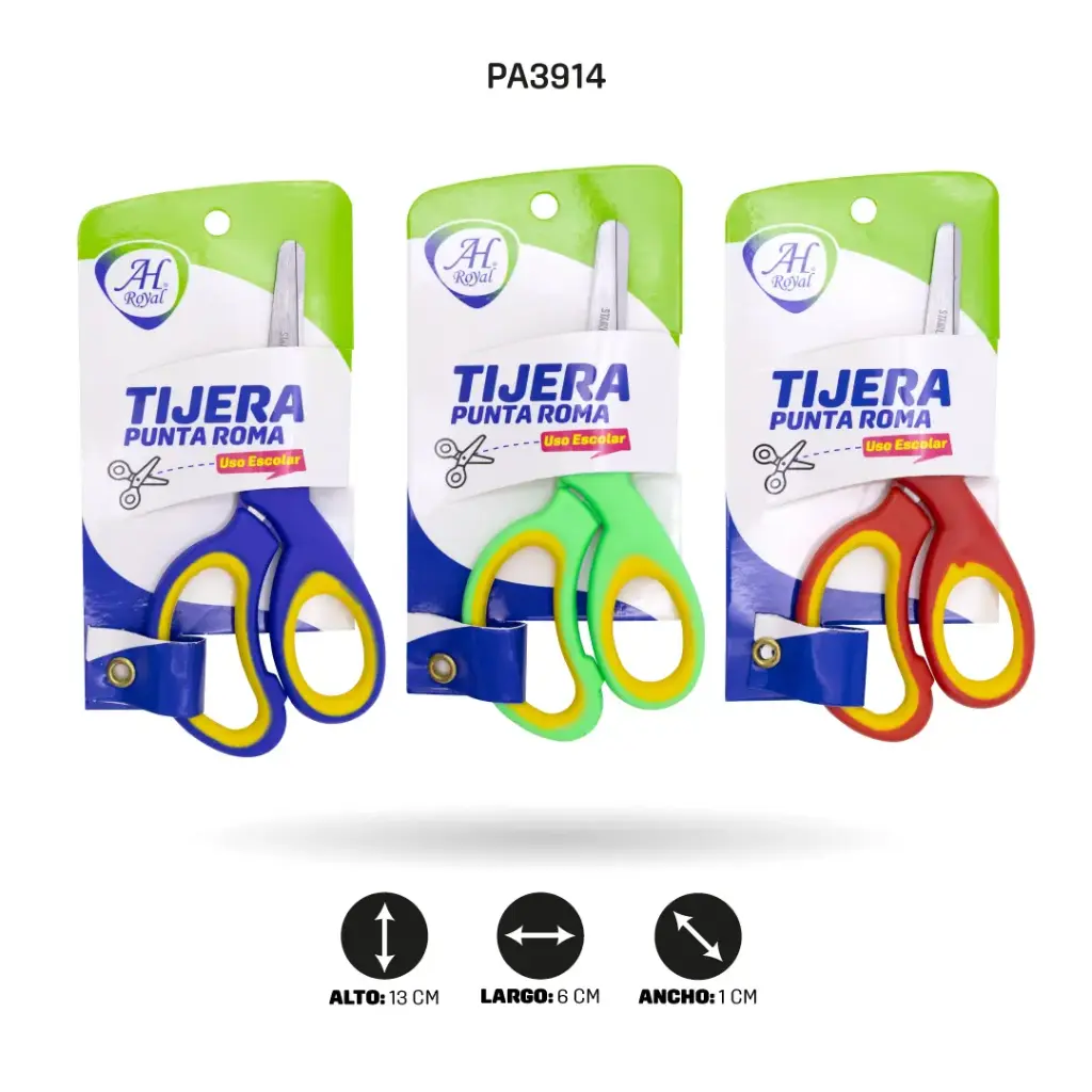 TIJERA AH ROYAL PUNTA ROMA ENCARTONADA [PAC70216-3914]