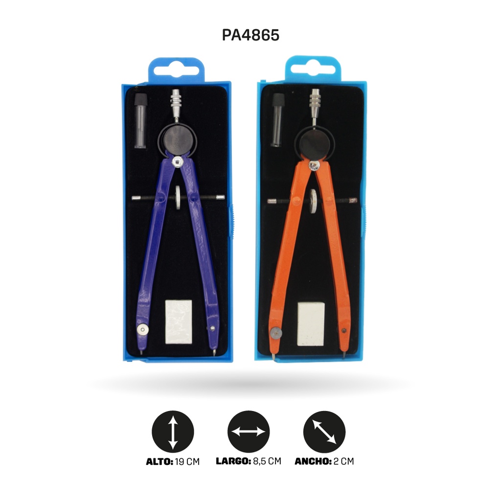 COMPAS DRAWIN GRANDE EN BLISTER CON BORRADOR [PAC2190]