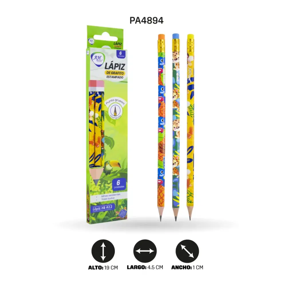 LAPIZ AH ROYAL ESTAMPADO HB NO.2  [PAC2017]