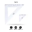 ESCUADRA AH ROYAL DE 21 CM 45º OBSEQUIO ESCUADRA DE 7CM [PAC2082-4898]