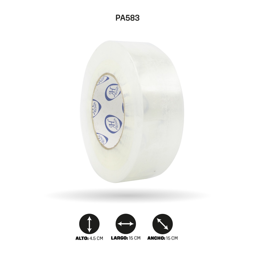 CINTA AH ROYAL TRANSPARENTE  45 mm x 45 mic x 300 yd [PAC2519-583-PAC2519][PAC6819]