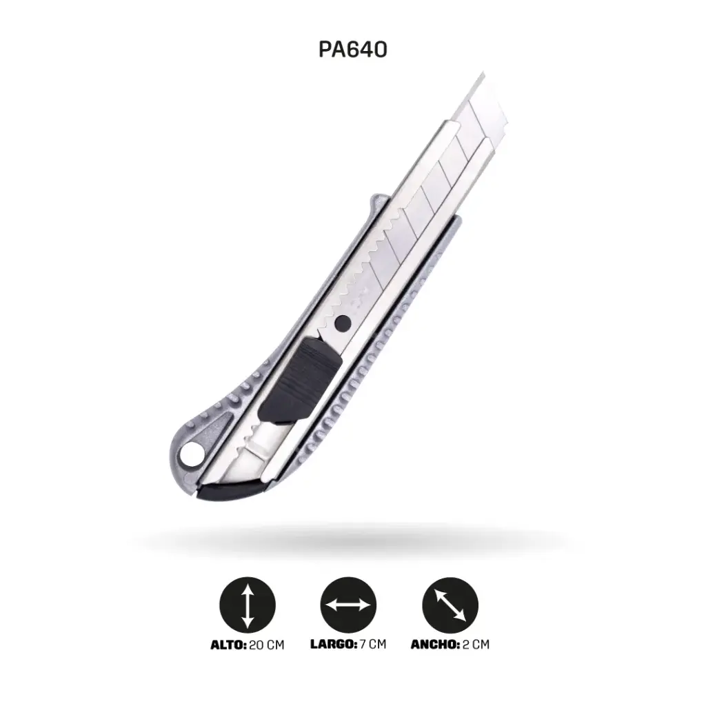 BISTURI AH ROYAL METALICO INDUSTRIAL EN BLISTER [PAC3284-640]