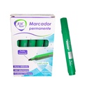 MARCADOR AH ROYAL VERDE PERMANENTE BISELADO [PAC70577-779] DISPLAY x 10