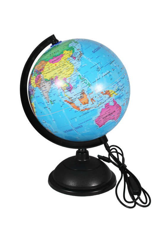 GLOBO TERRAQUEO CON LUZ 20CM [PAC2196-828]
