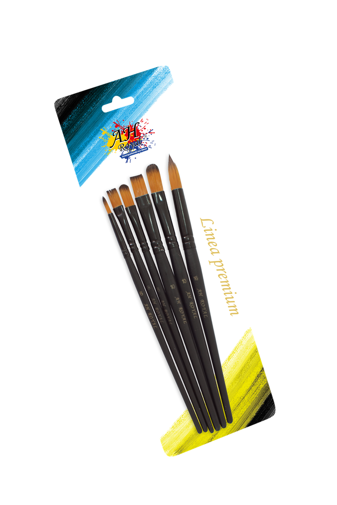 PINCEL AH ROYAL NEGRO PREMIUN SURTIDO X4 [PAC90358-1049]