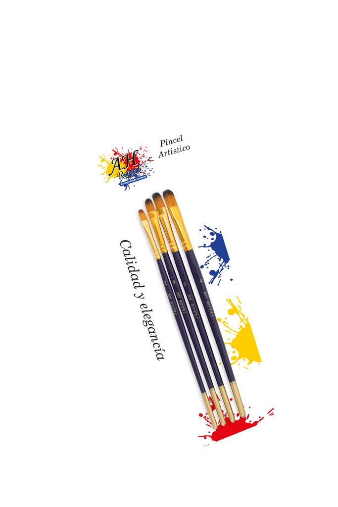 PINCEL AH ROYAL JUEGO LENGUA DE GATO NO 2 4 6 9 X4 [PAC20076-132]