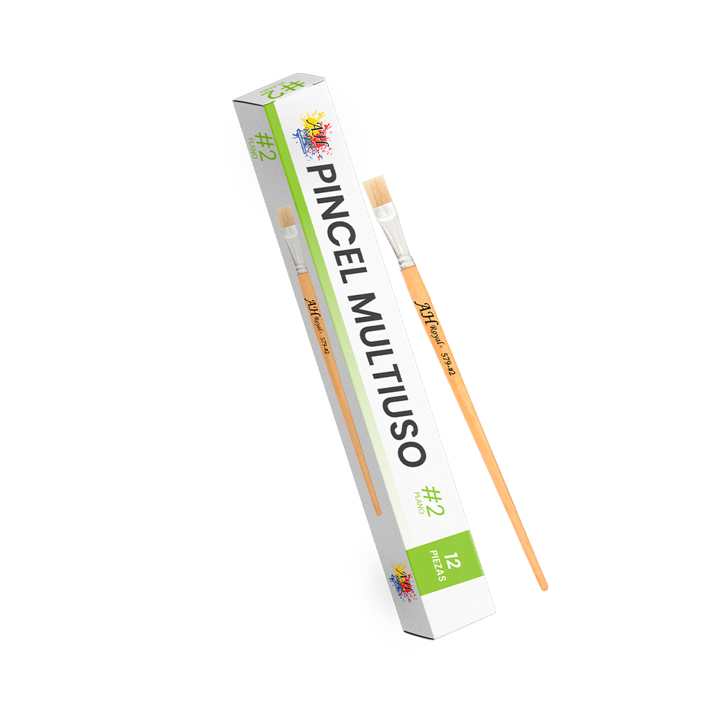 PINCEL CHINO AH ROYAL PLANO NO 2 X12 [PAC20002-1699]
