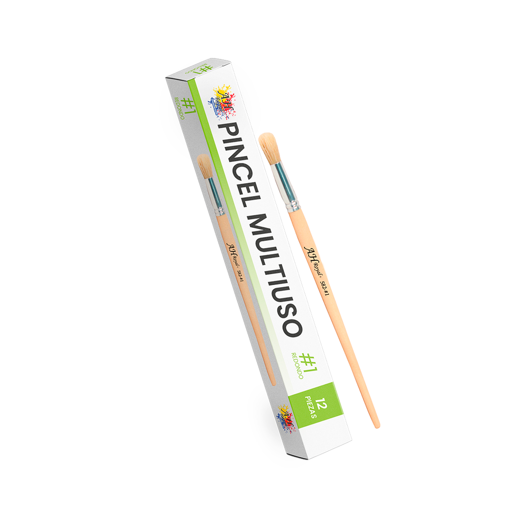 PINCEL CHINO AH ROYAL REDONDO NO 1 X12 [PAC80094-PAC20013]