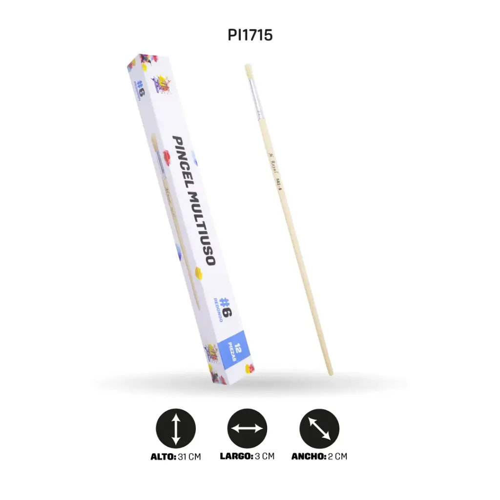 PINCEL CHINO AH ROYAL REDONDO NO 6 X12 [PAC20018-1715]