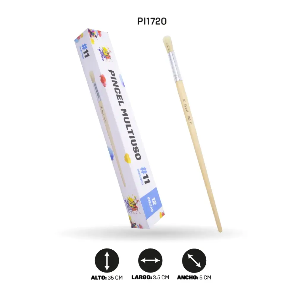 PINCEL CHINO AH ROYAL REDONDO NO 11 X12 [PAC80104-1720]
