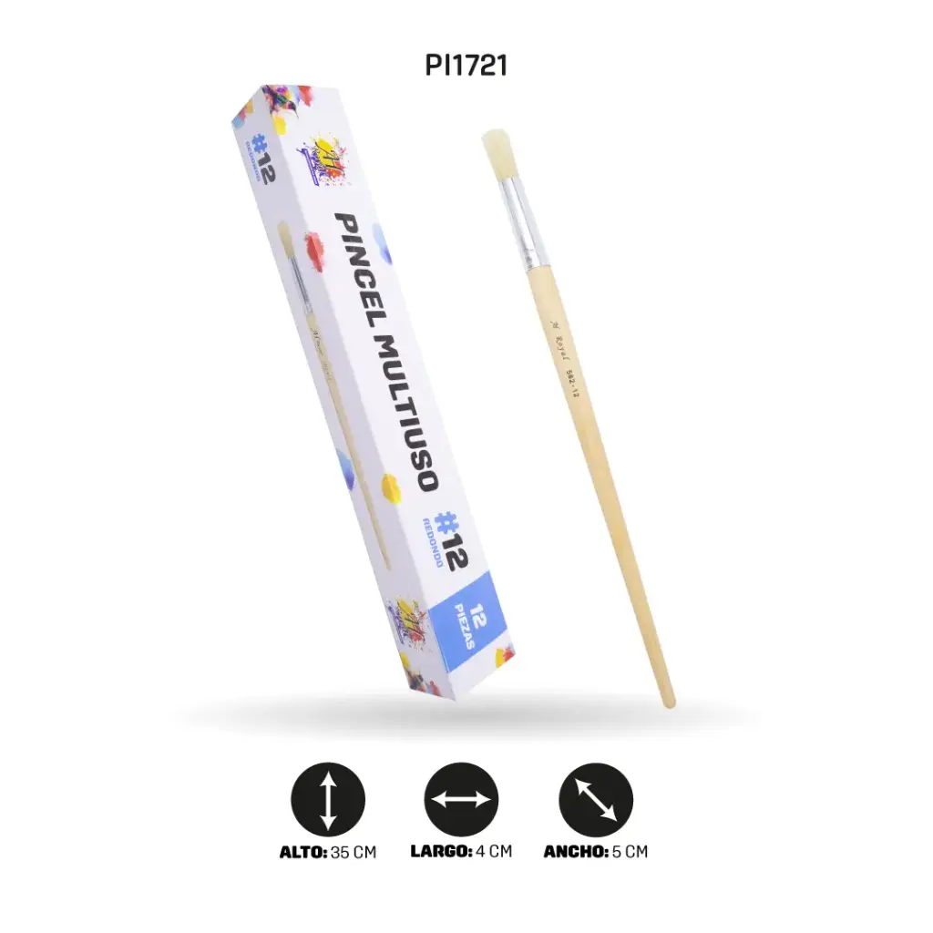 PINCEL CHINO AH ROYAL REDONDO NO 12 X12 [PAC20024-1721-PAC80105-PAC20024]