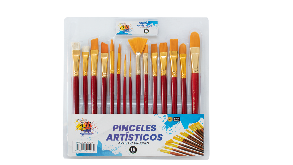 PINCEL AH ROYAL JUEGO VINOTINTO X15 [PAC20096-27]