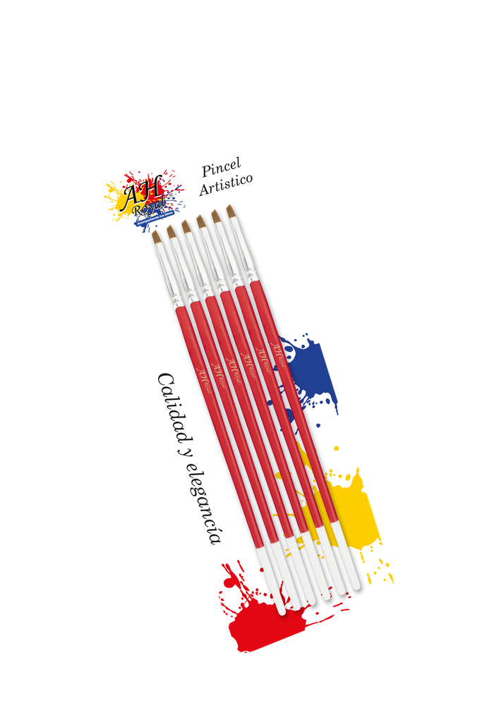 PINCEL AH ROYAL ANGULAR #0 PAQUETE X 6 UND [PAC20715-71-PAC20715A]