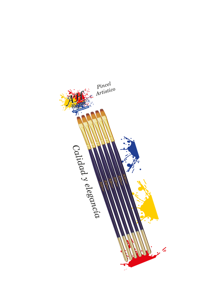 PINCEL AH ROYAL LENGUA DE GATO NO 1 X6  [PAC20077-901]