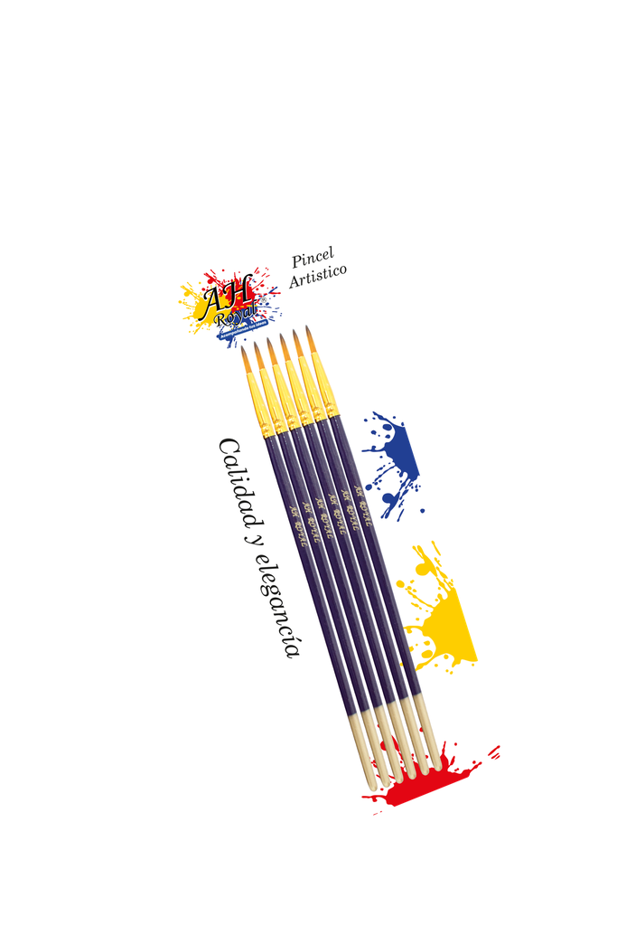 PINCEL AH ROYAL REDONDO NO 7 X6  [PAC20068-912]