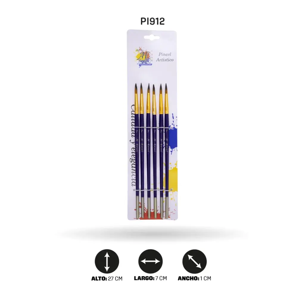 PINCEL AH ROYAL REDONDO NO 7 X6  [PAC20068-912]