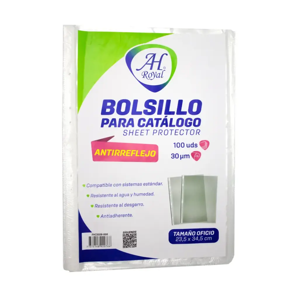 BOLSILLO  CATALOGO AH ROYAL OFICIO 32 µm  DIS X 100 UND [PAC3228-898]